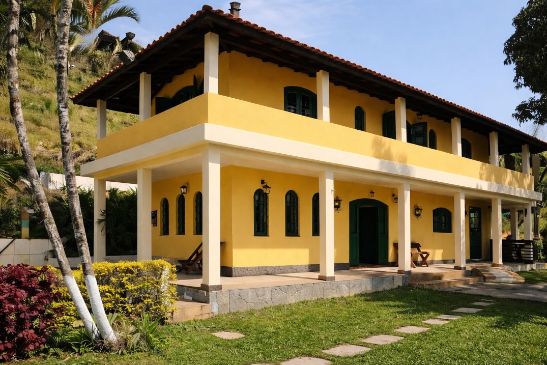 Casa sede do Sítio Ro Ro — vista lateral